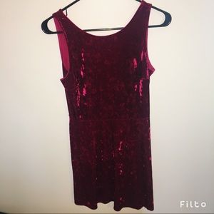 Velvet Red Dress